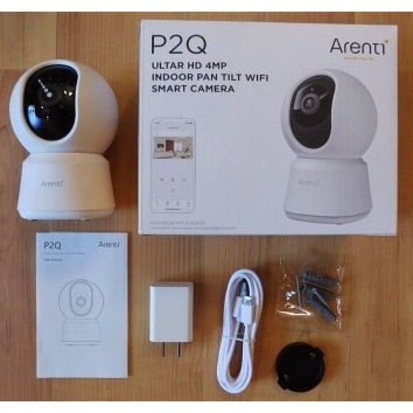 New 5ghz WiFi Security Camera Indoor, 4MP Plug-in Pet Dog Camera with Phone App - Picture 1 of 2